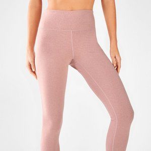 High-Waisted Heathered 7/8 Leggings